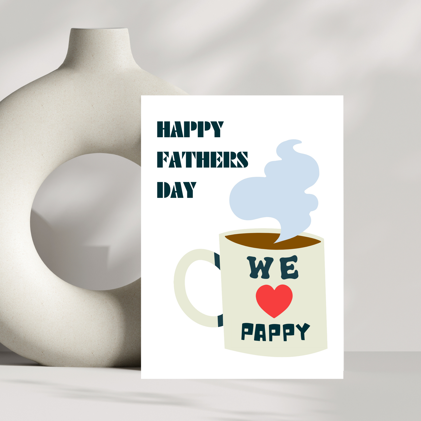 We love you Pappy/Grandpa mug fathers day card