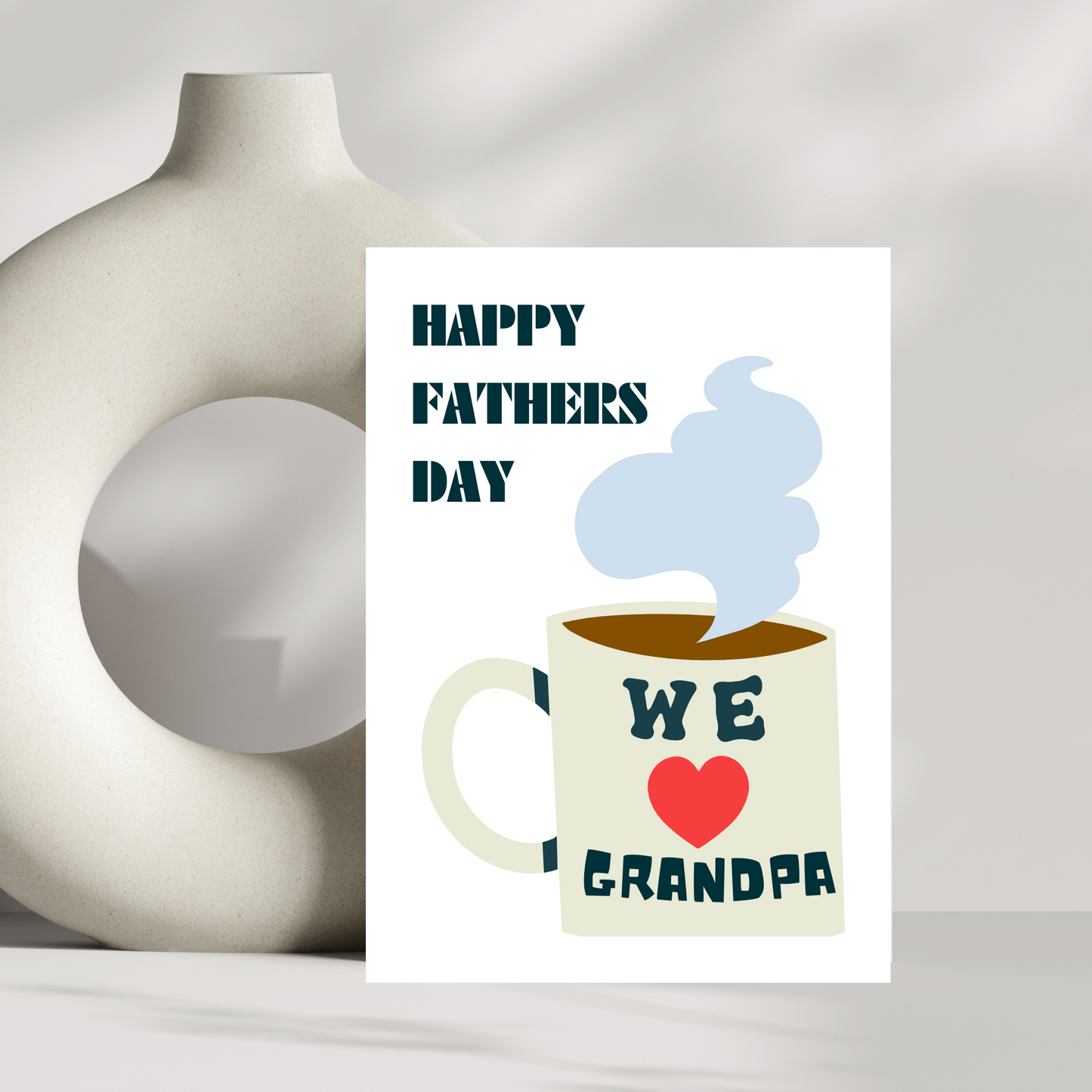 We love you Pappy/Grandpa mug fathers day card