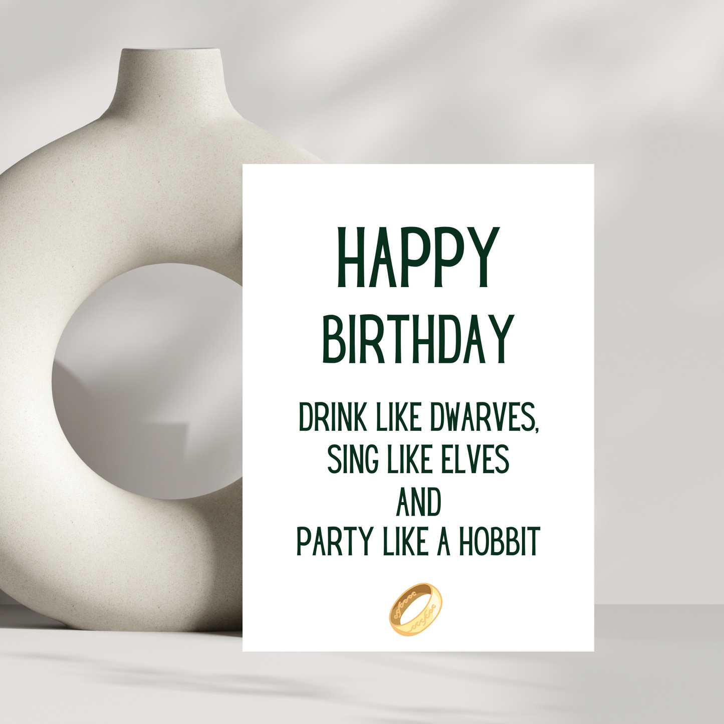 Drink like dwarves, sing like elves and party like a hobbit