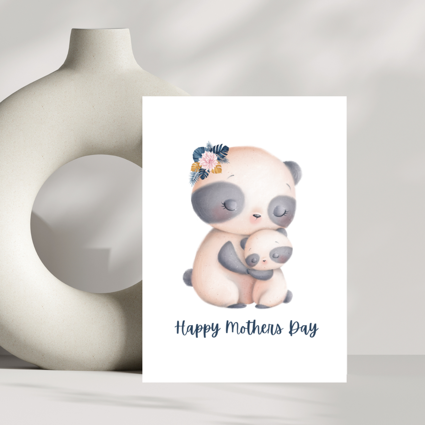 Mummy Panda cuddles