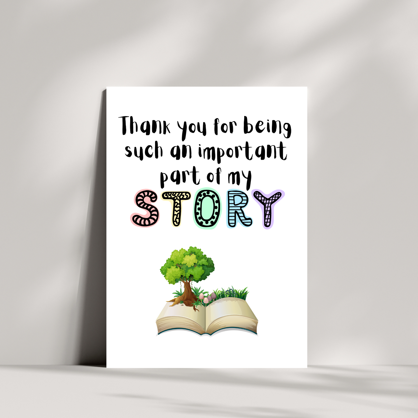 Thank you for being such an important part of my story