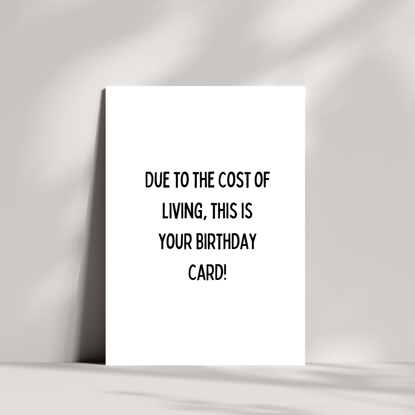 Due to the cost of living