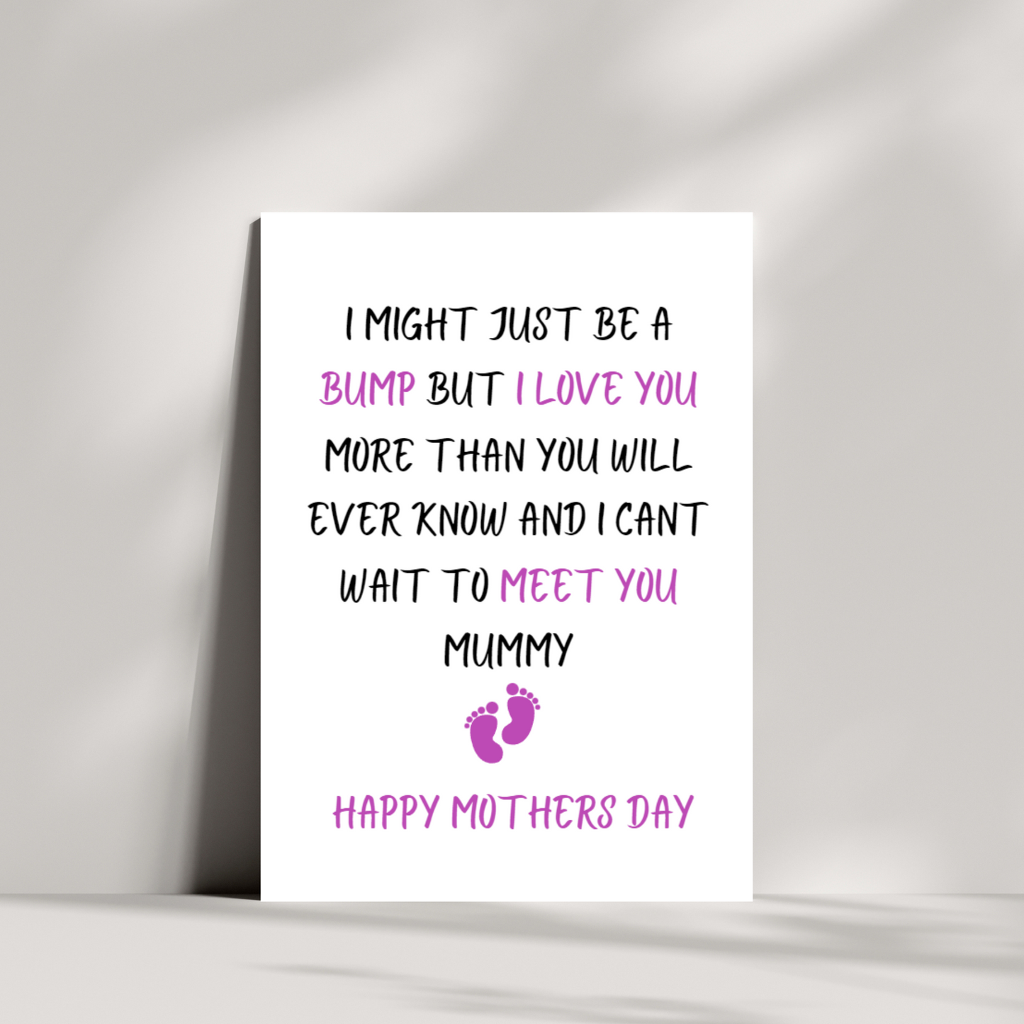 I might just be a bump but i love you more than you will ever know
