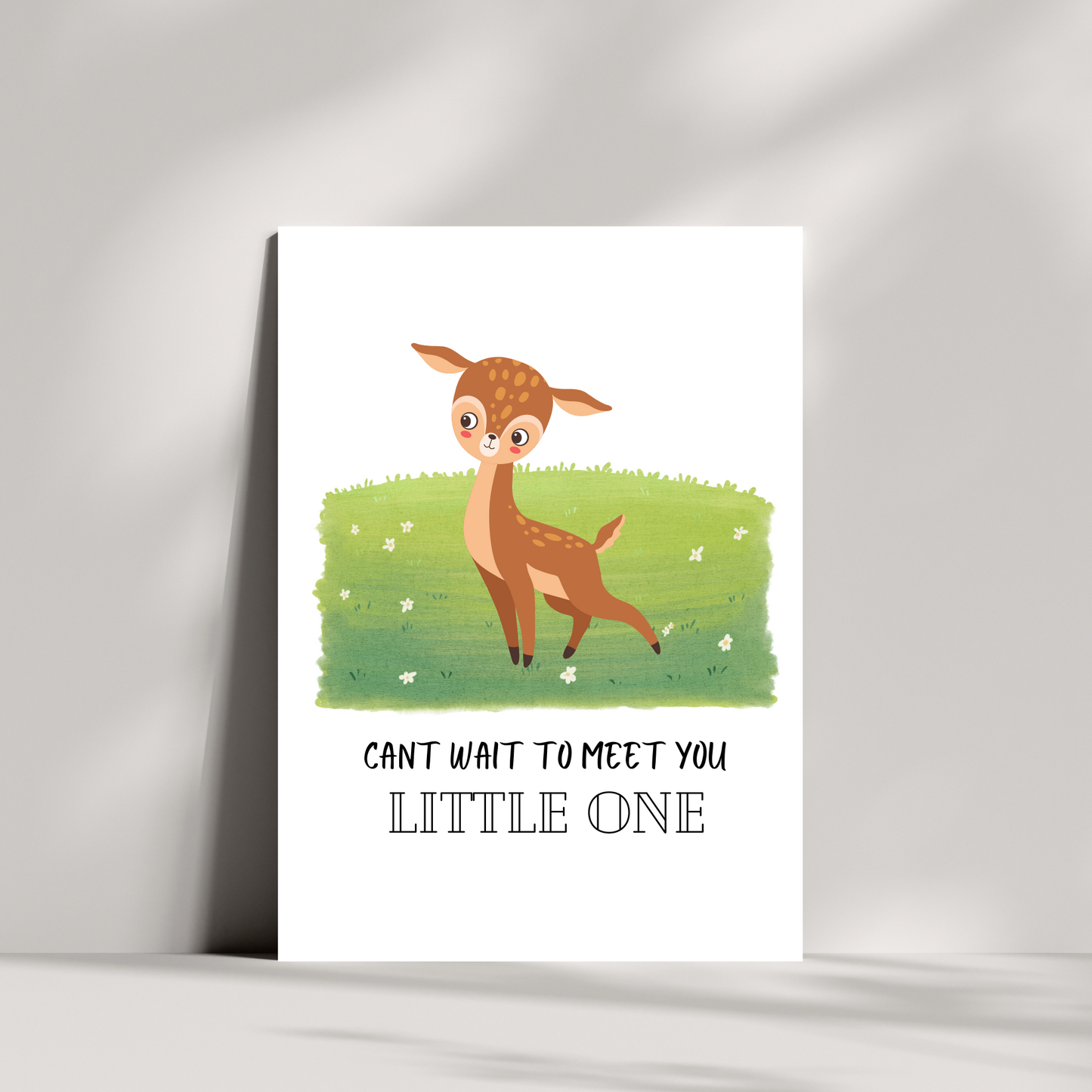 Cant wait to meet you little one card - Deer