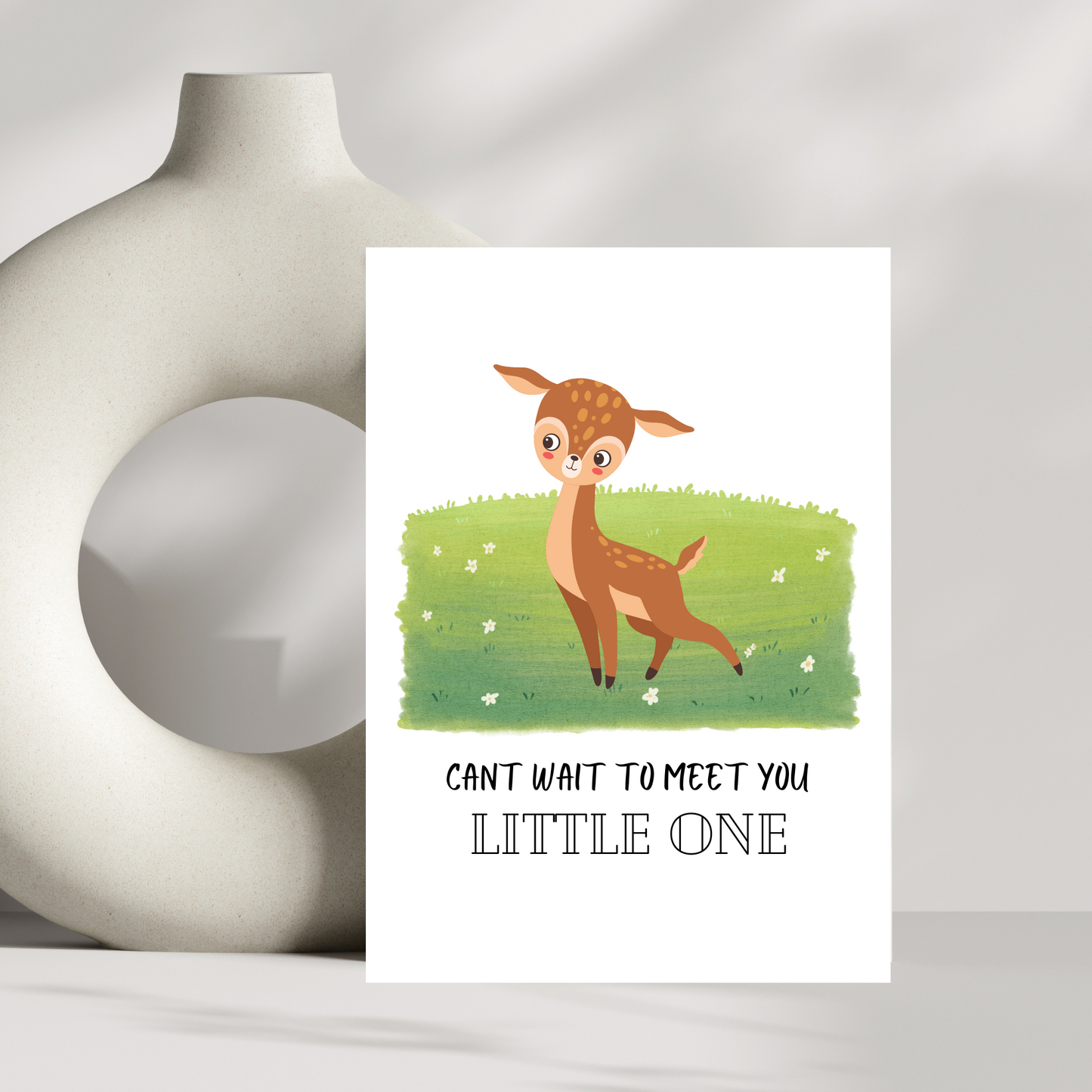 Cant wait to meet you little one card - Deer