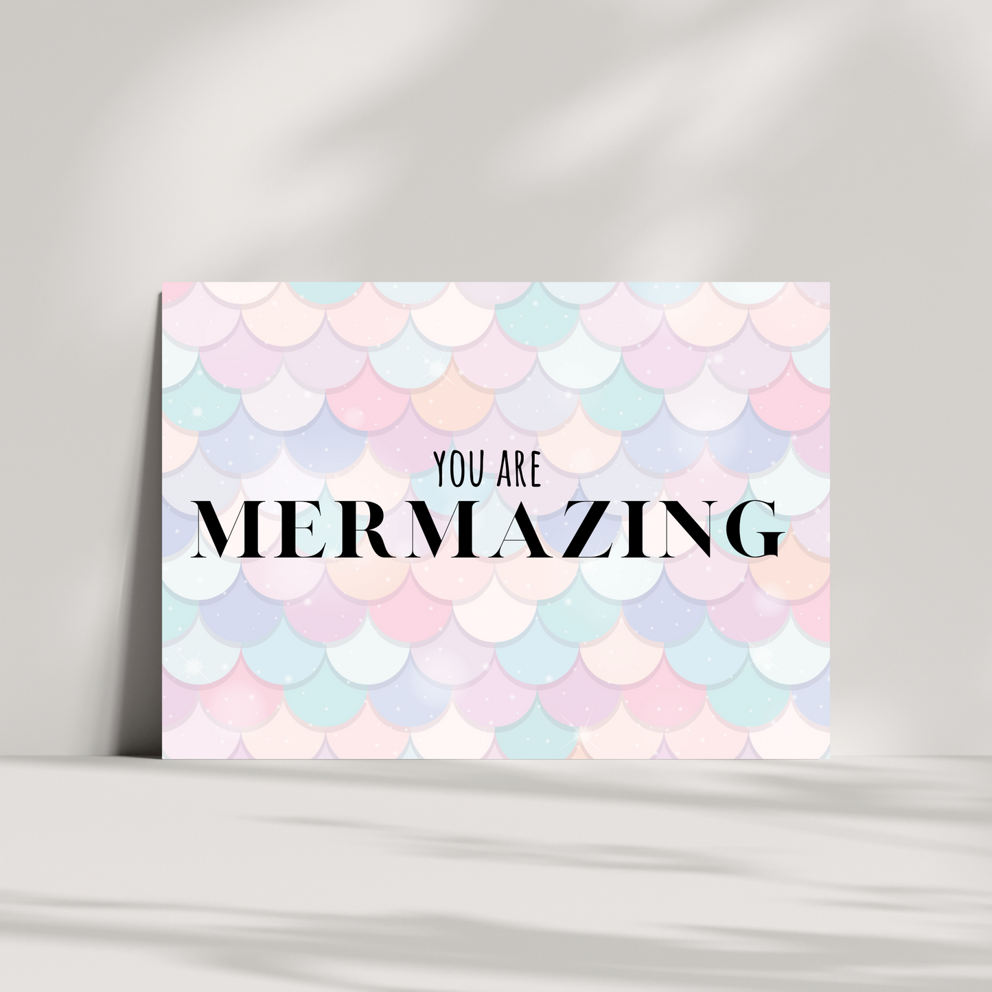 Mermaid birthday card