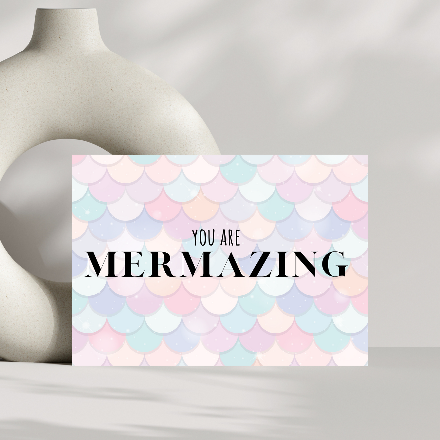Mermaid birthday card