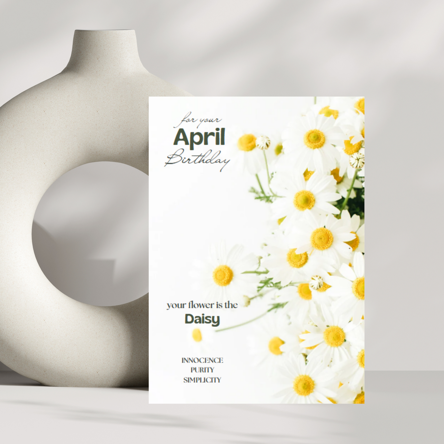 April birthday card