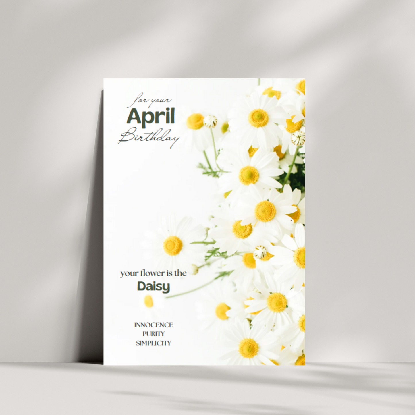 April birthday card