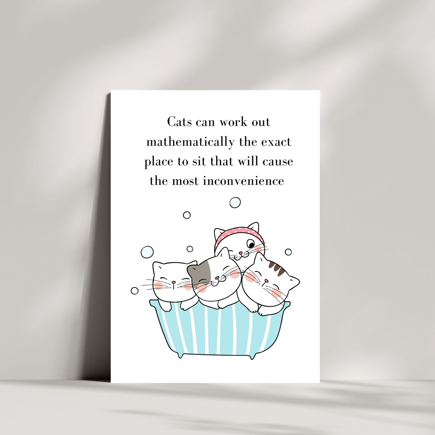 Cats can work out mathematically - Bath version