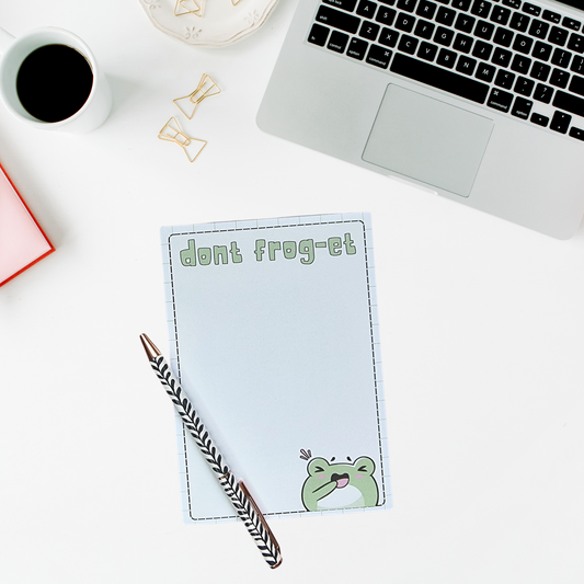 Dont frog-et frog notepad - A6 notepad