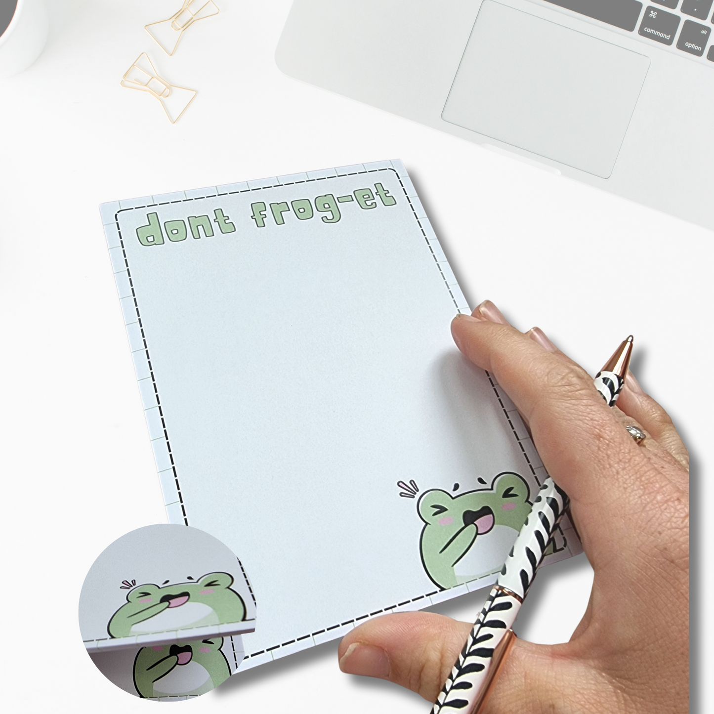 Dont frog-et frog notepad - A6 notepad