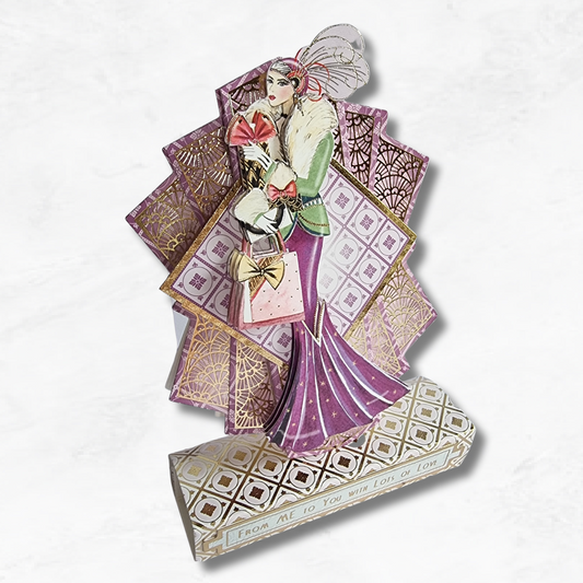 Art deco standing card