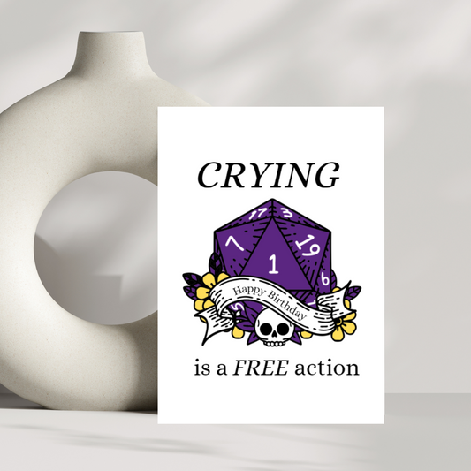 Crying is a free action