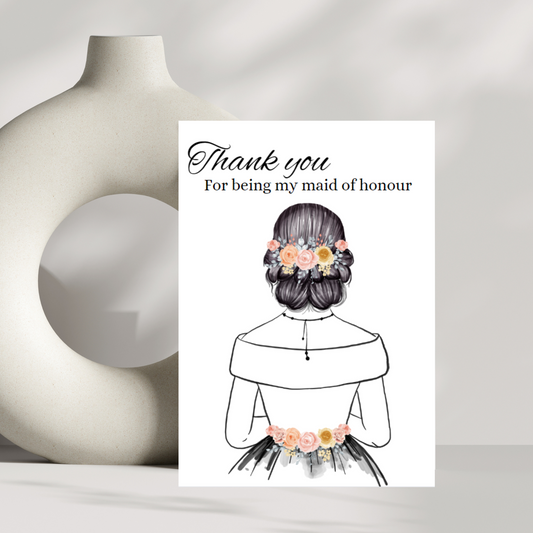 Thank you for being my maid of honour