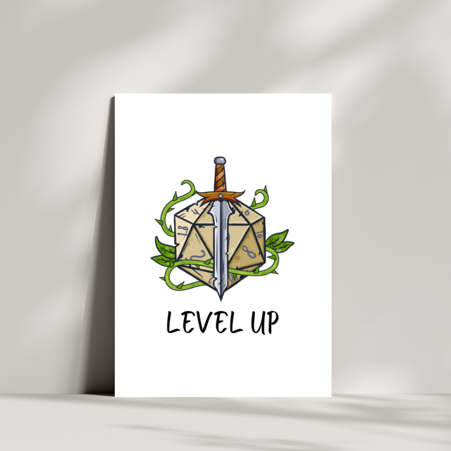 Level up birthday card