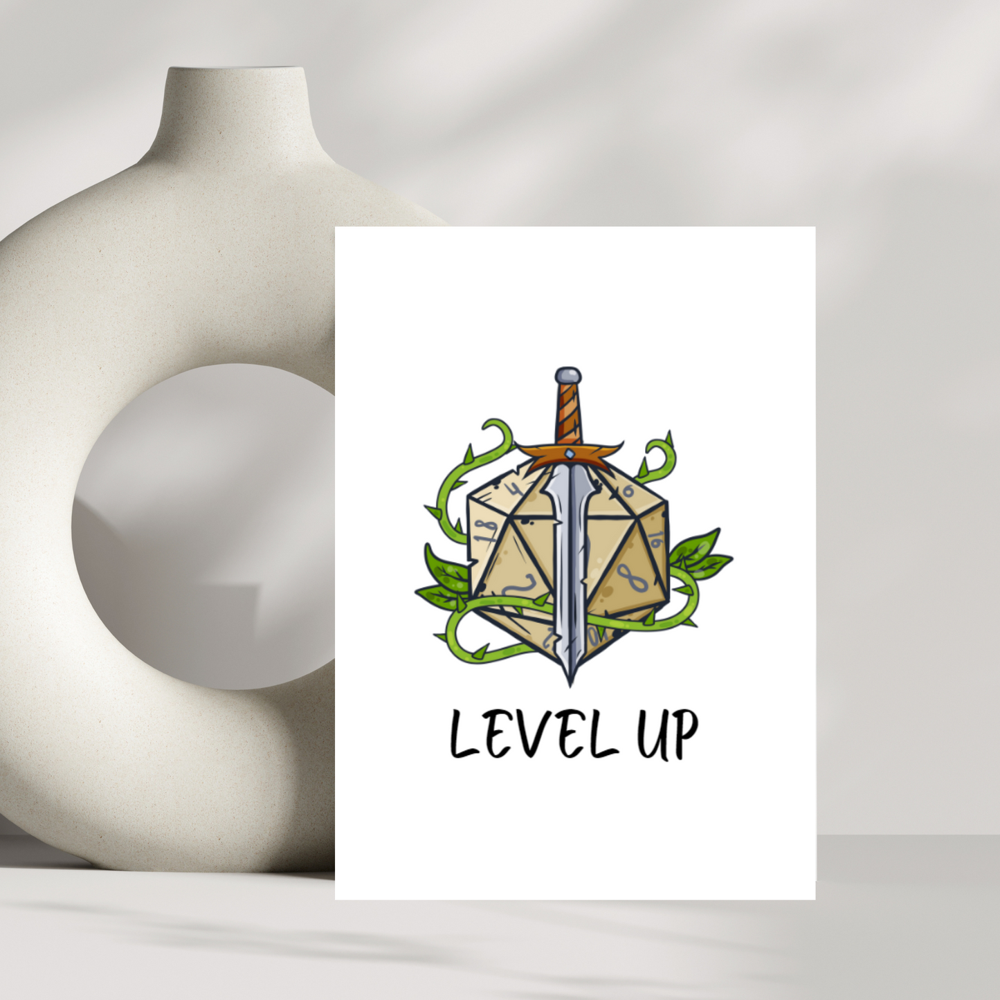 Level up birthday card
