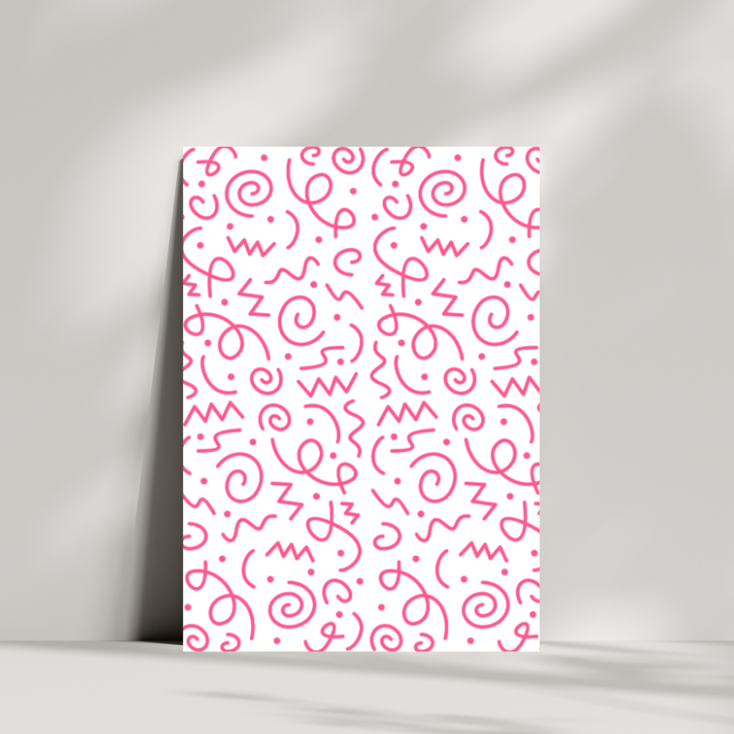 Pink swirls
