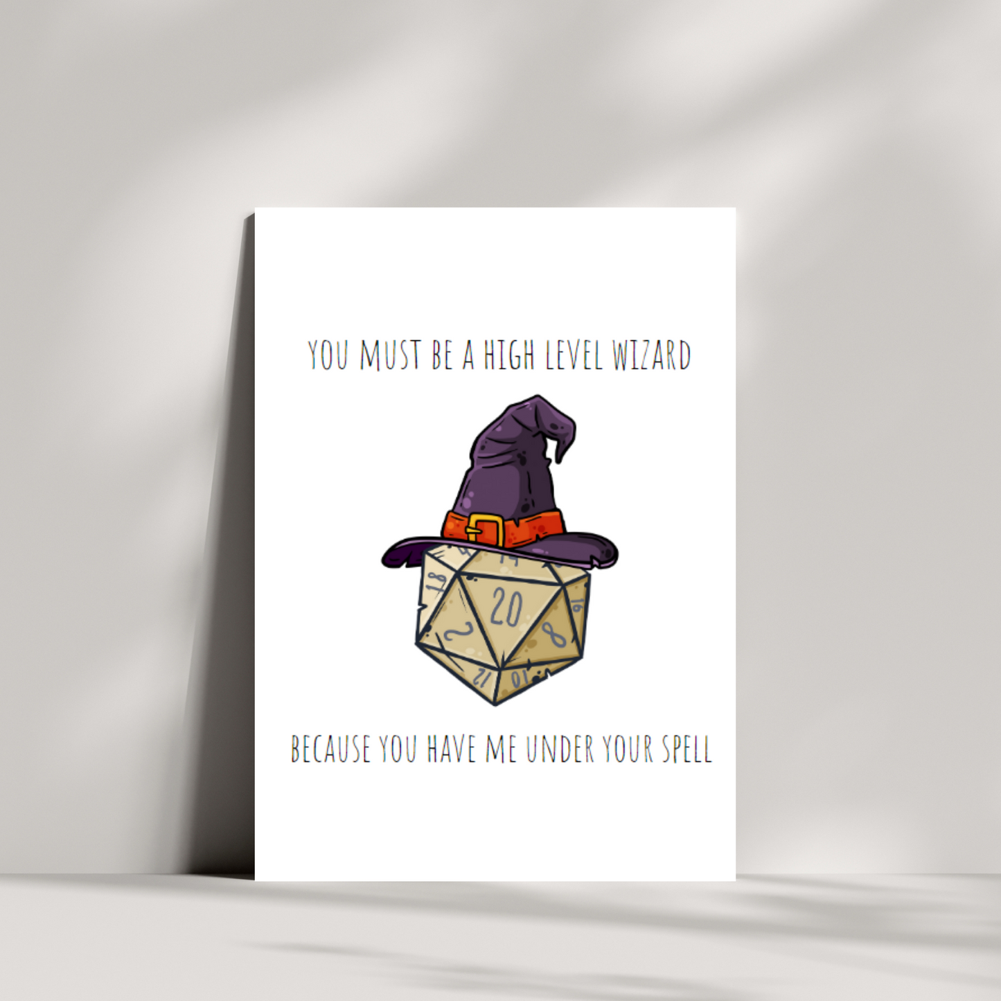 You must be a high level wizard