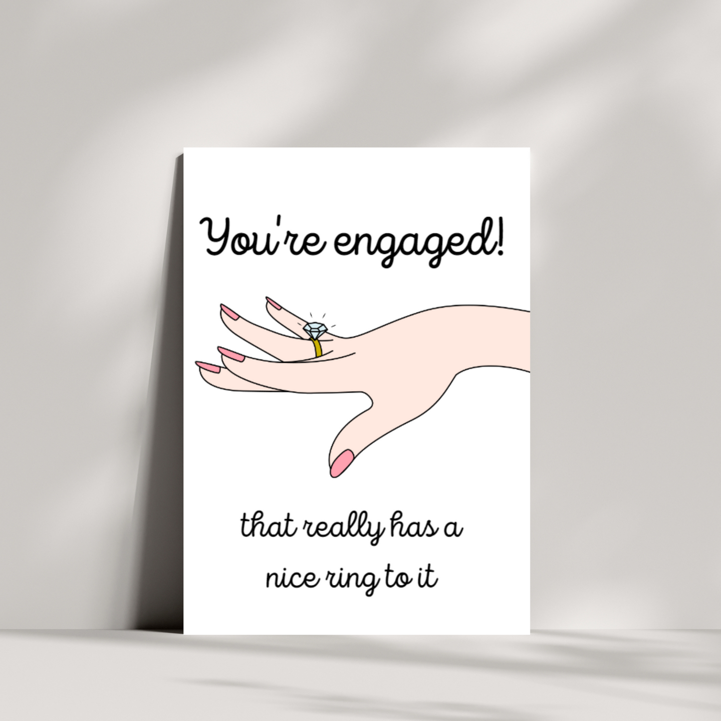You're engaged! that really has a nice ring to it