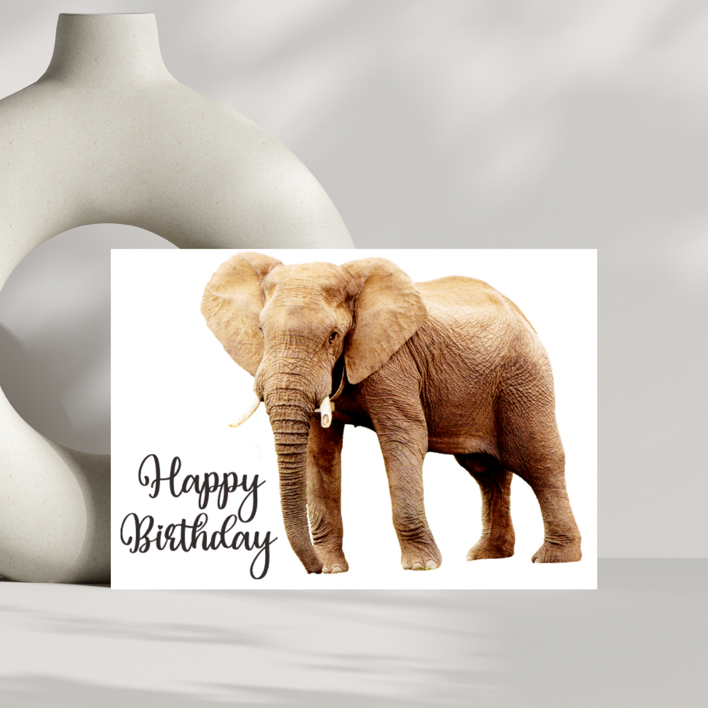 Elephant birthday card