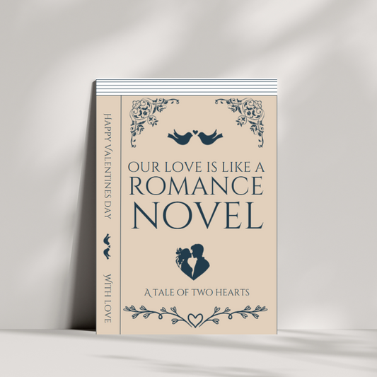 Our love is like a romance novel book