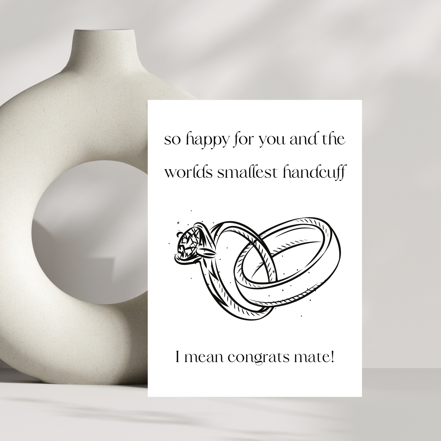 So happy for you and the smallest handcuff
