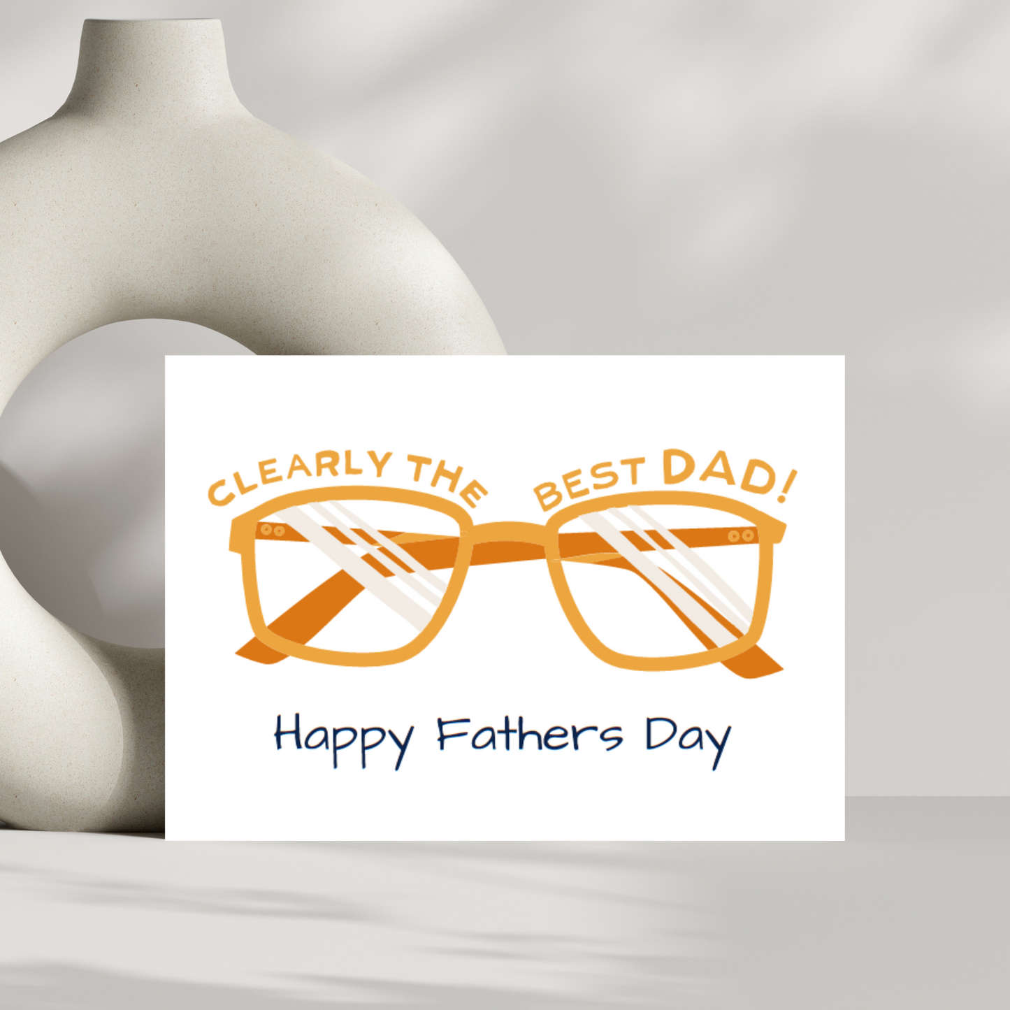 Clearly the best dad! - happy fathers day card