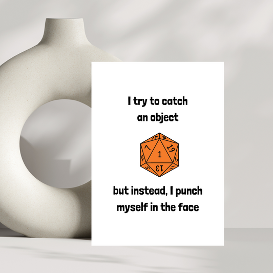 I try to catch an object