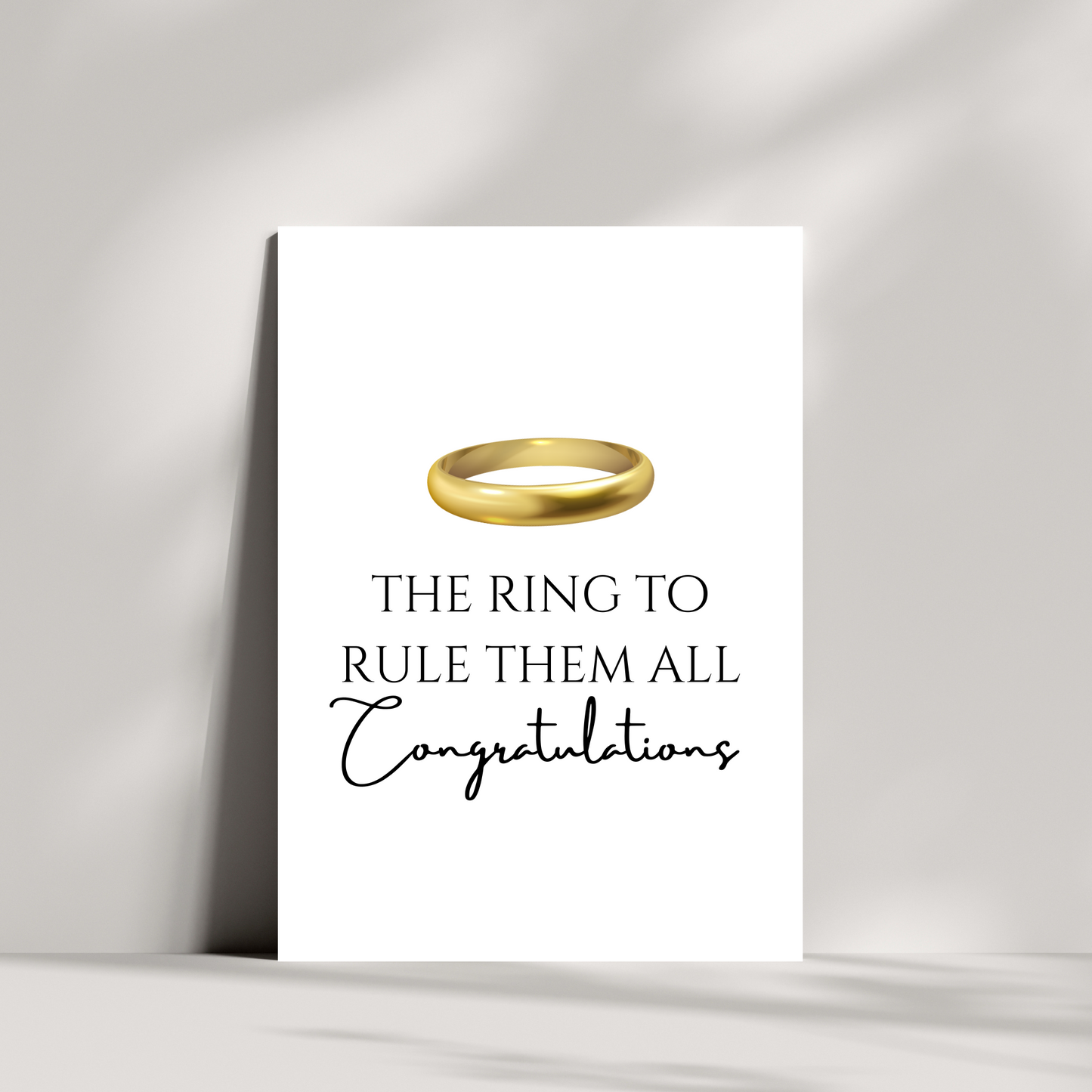 The ring to rule them all