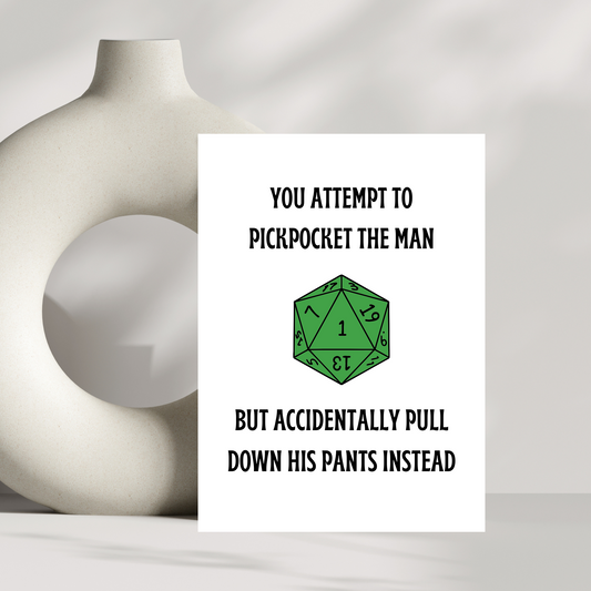 You attempt to pickpocket