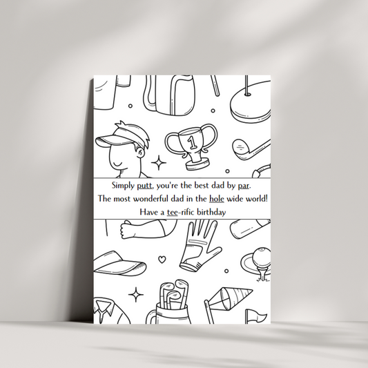 Simply putt, you're the best dad by par.