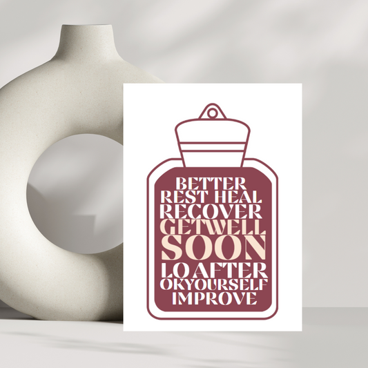 Get well soon - Hot water bottle