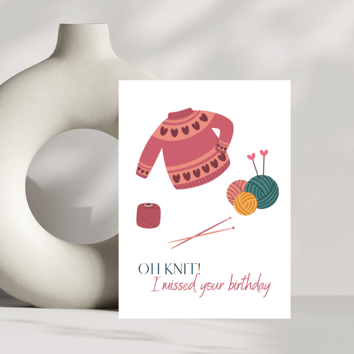 OH KNIT! I missed your birthday card