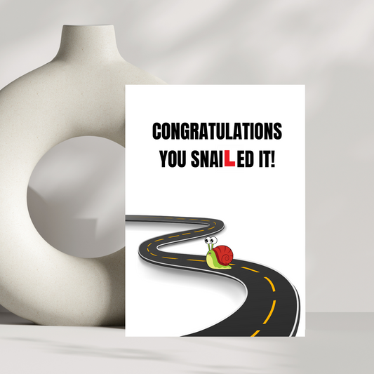 Congratulations you snailed it!