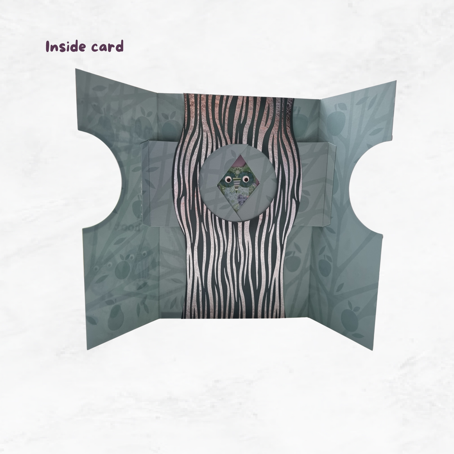 Love you - Owl peek a boo card
