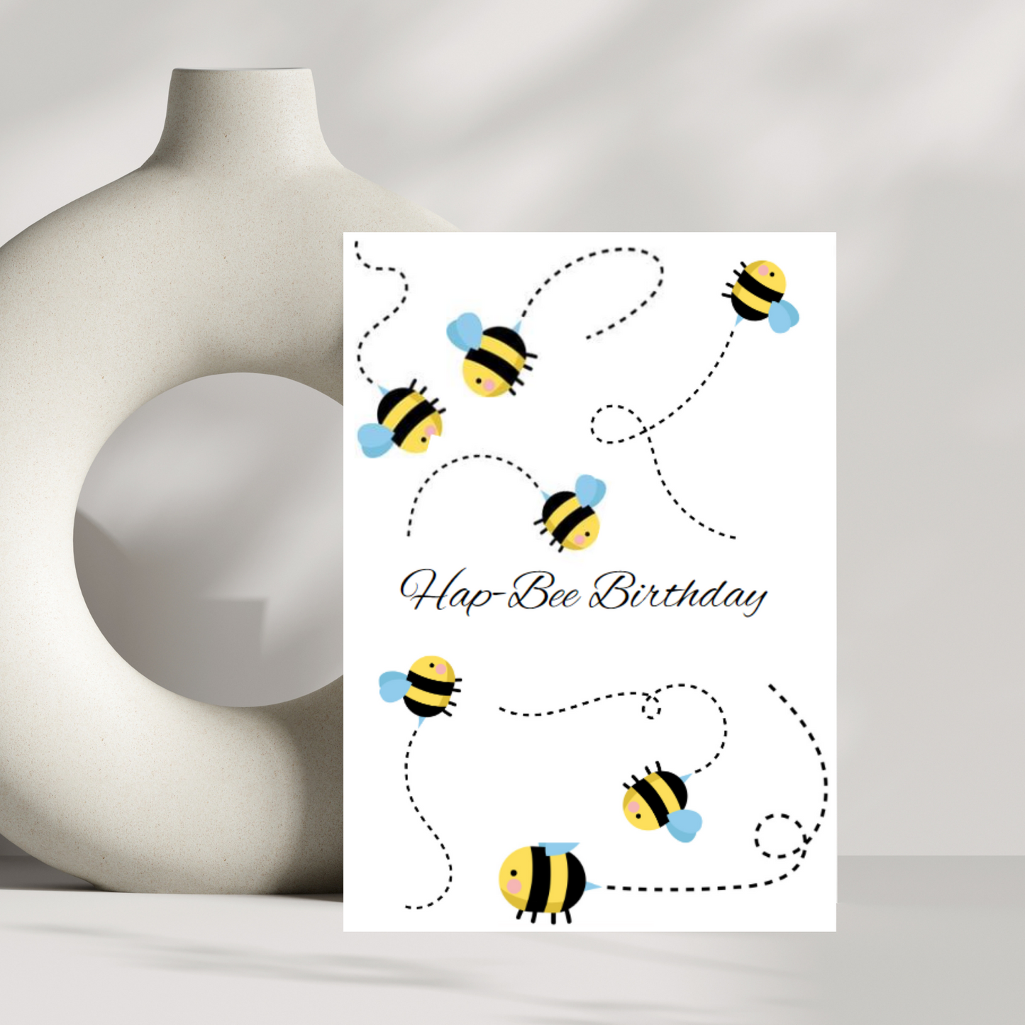 Hap-bee birthday card