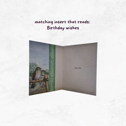 Wishing you a very happy birthday - Spotted Flycatcher