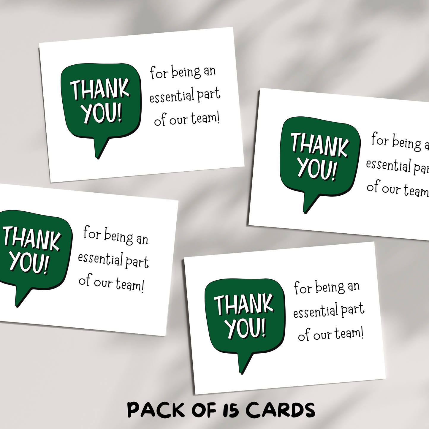 Thank you for being an essential part of our team!