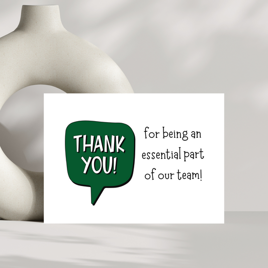 Thank you for being an essential part of our team!