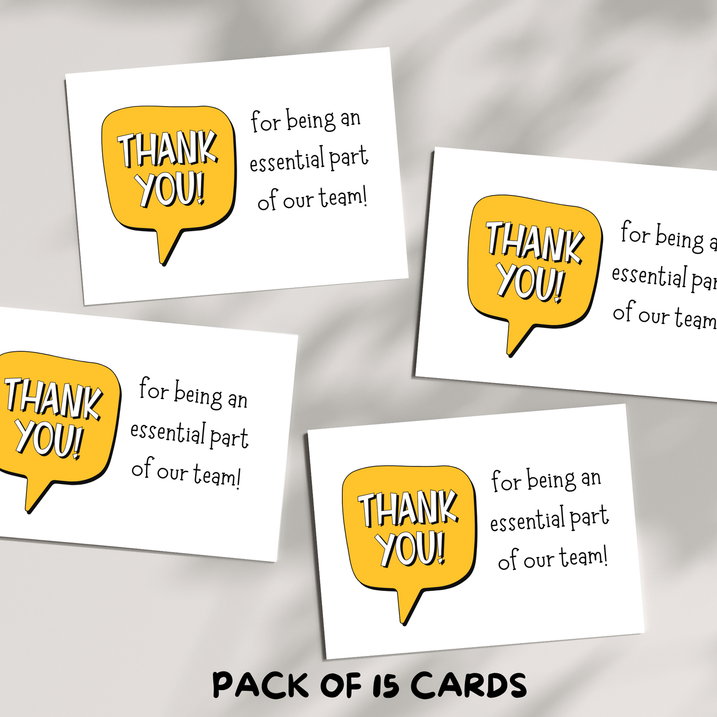 Thank you for being an essential part of our team!