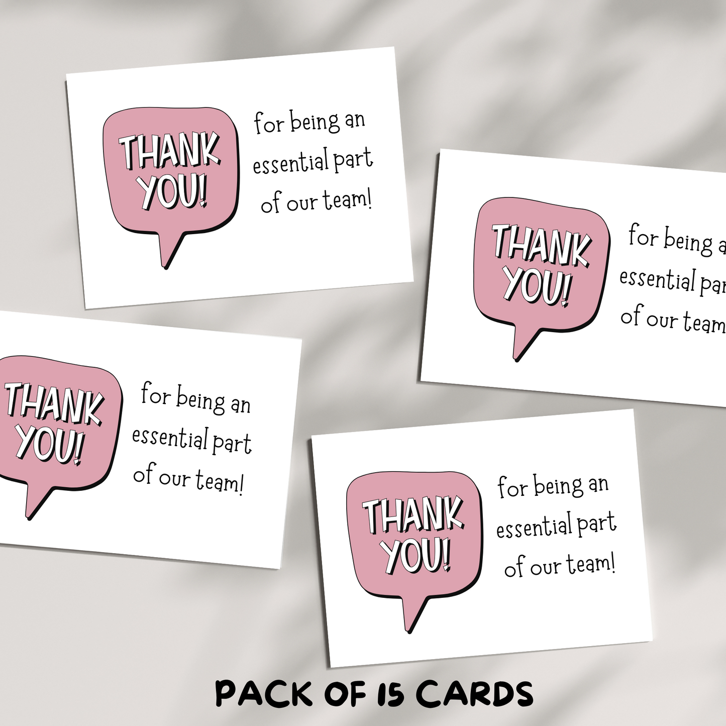 Thank you for being an essential part of our team!
