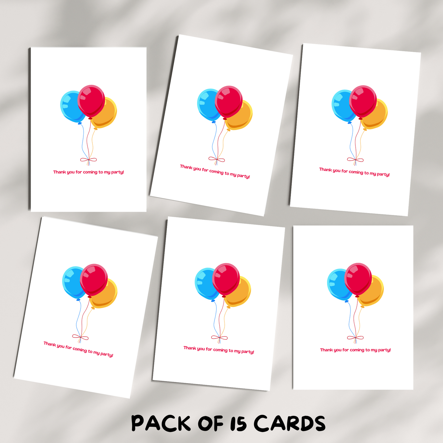 Thank you for coming to my party - Balloons