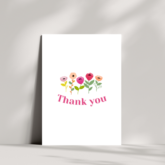 Thank you - colourful floral