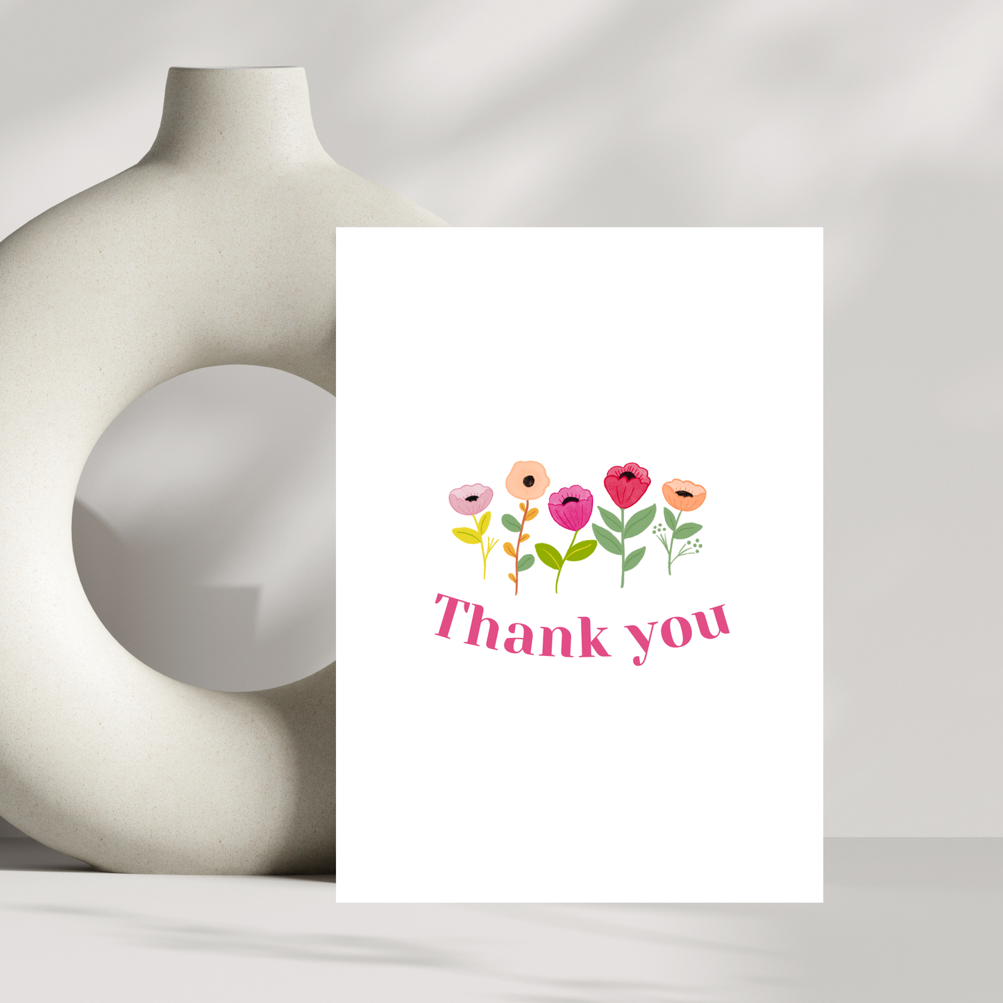 Thank you - colourful floral