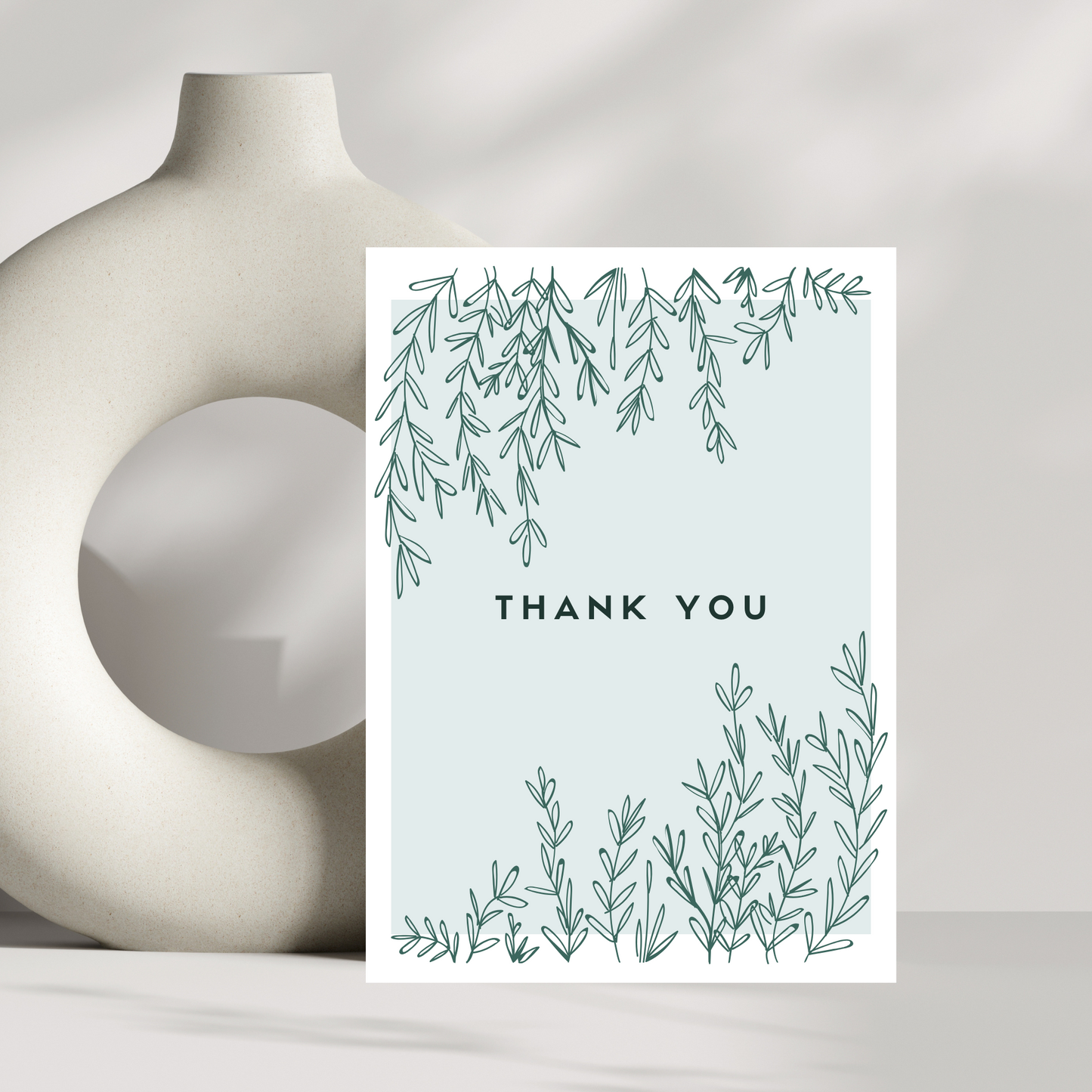 Thank you - Green leaves