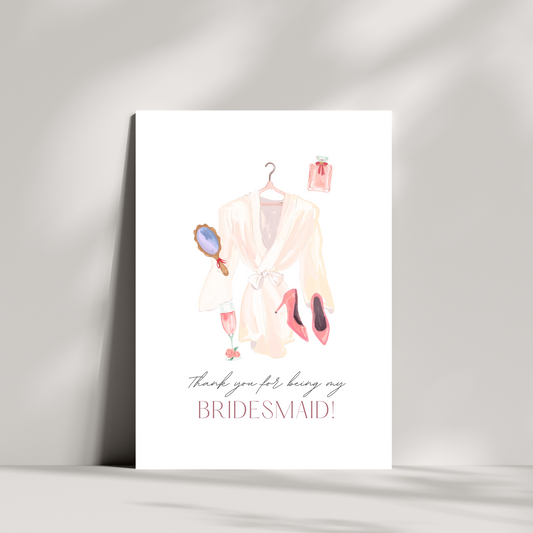 Thank you for being my bridesmaid