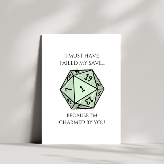 I must have failed my save