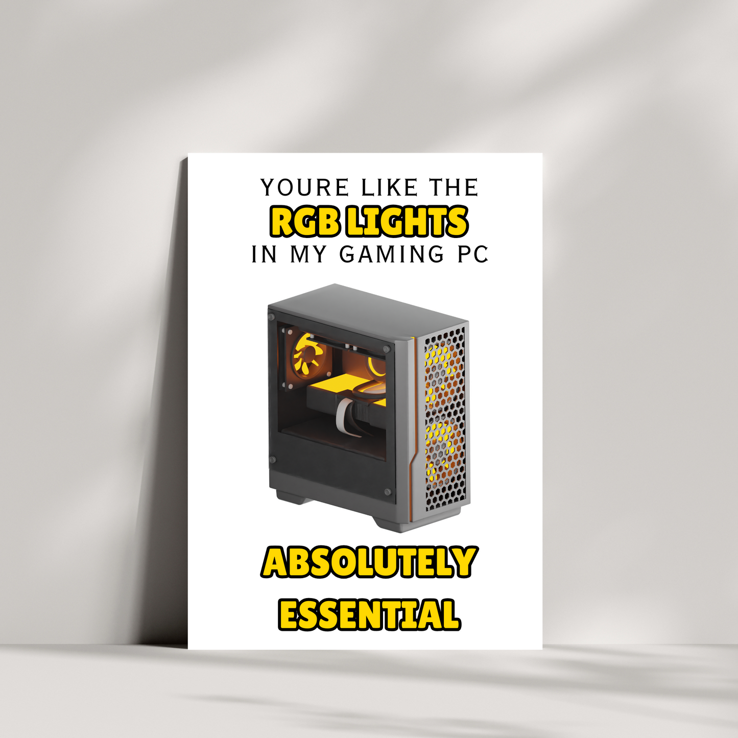 You're like the RGB lights