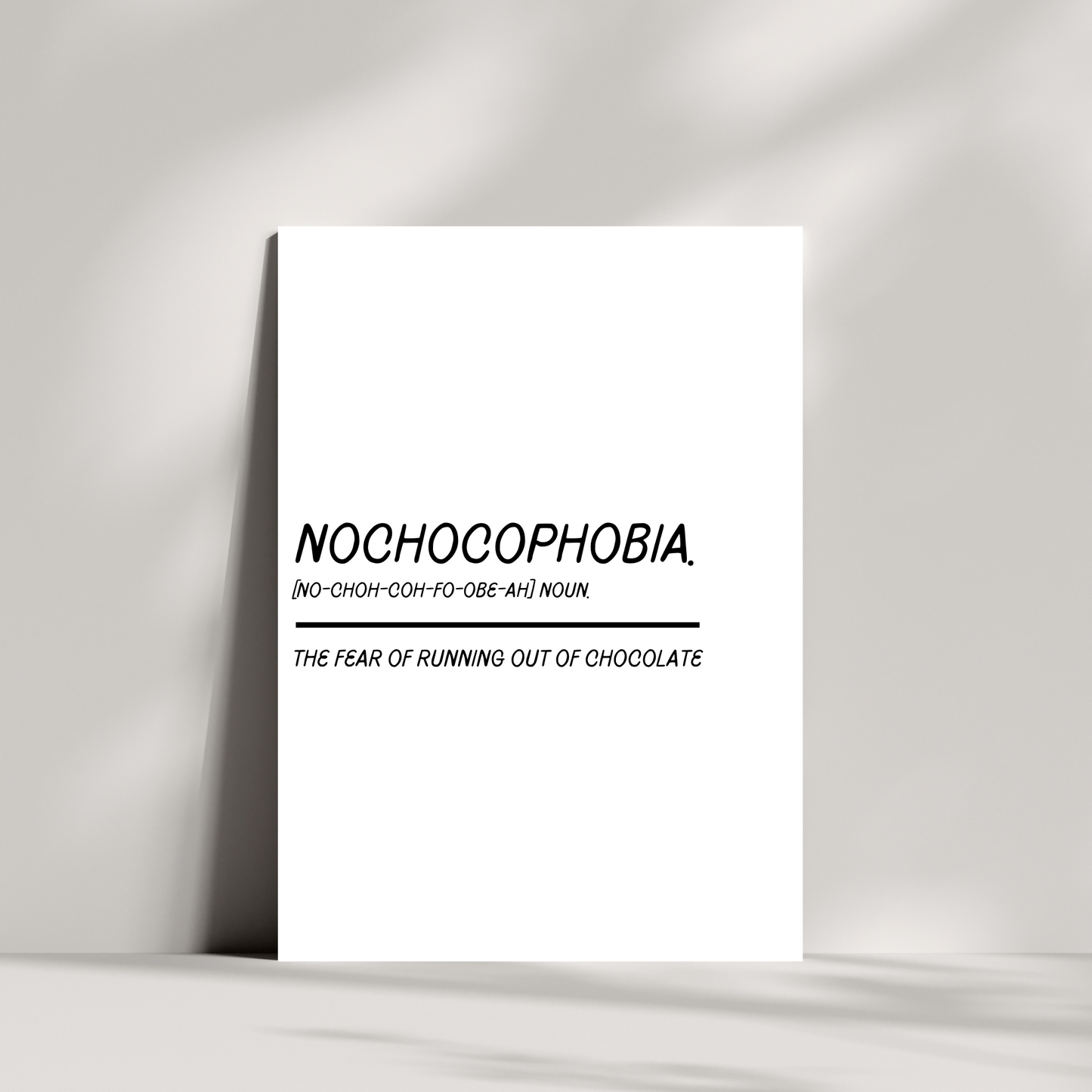 Nochocophobia
